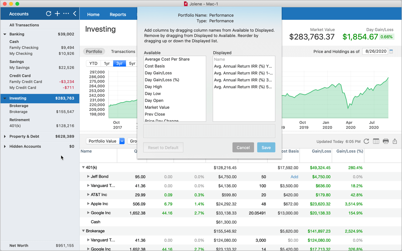 track ethereum in quicken